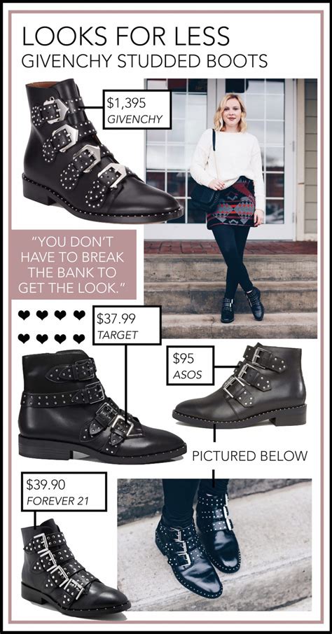 givenchy studded ankle boots dupe|Affordable Givenchy Studded Boots Look.